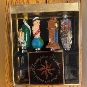 NWT Christopher Radko New Years Pate’ Knives, set of 4